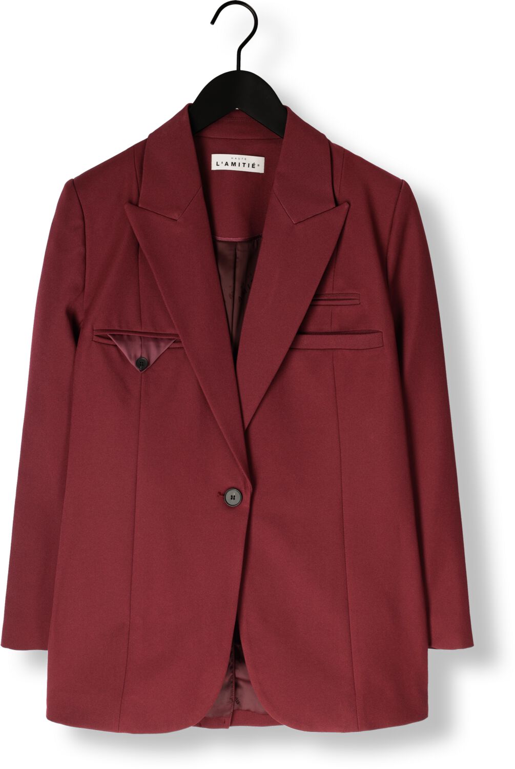 HAUTE L'AMITIÉ Dames Blazers Premiere Single Blazer Bordeaux