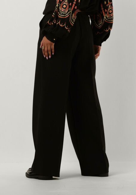 Zwarte SUMMUM Wijde broek TROUSERS WIDE LEGS FOAM UNI - large