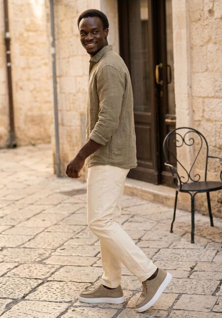 Taupe THE GOODPEOPLE Casual overhemd SOHO - large
