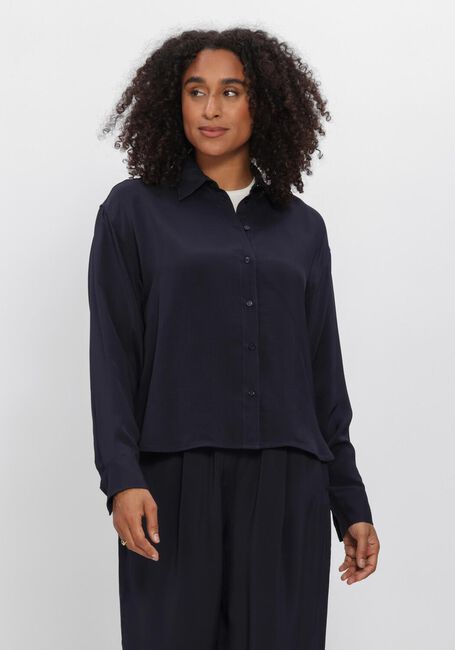 Donkerblauwe BY-BAR Blouses KRIS SATIN STRIPE BLOUSE - large