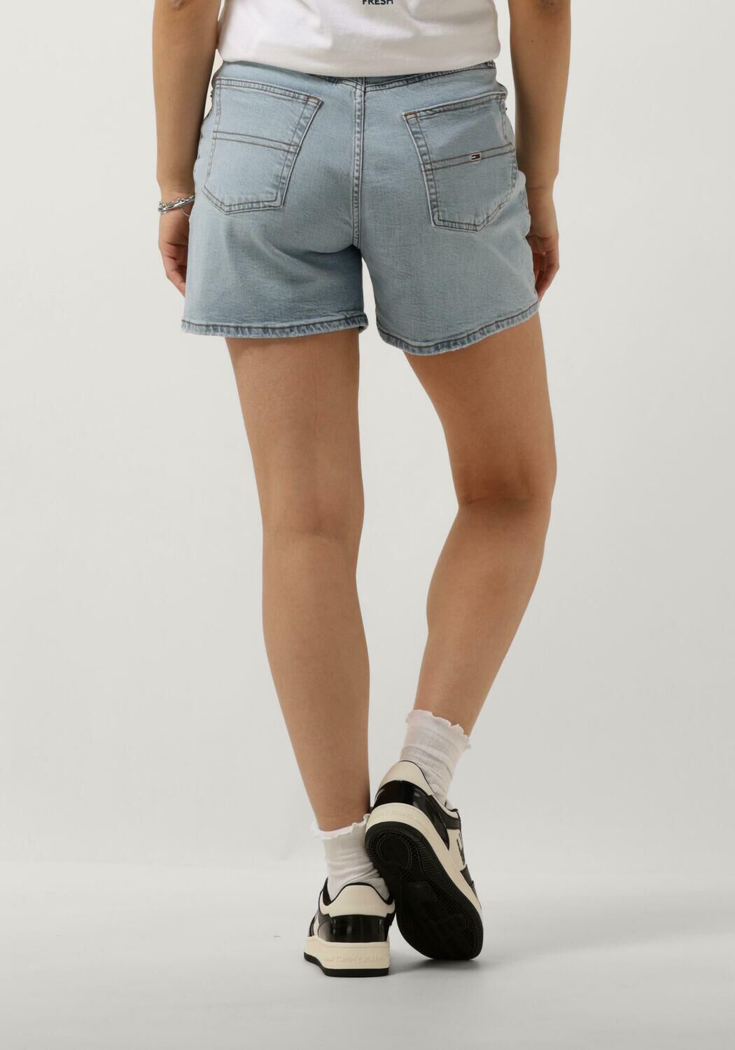 TOMMY JEANS Dames Jeans Mom Uh Short Bh0113 Blauw
