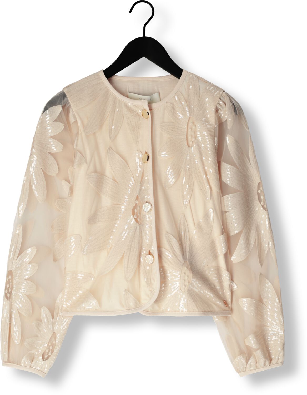 NUKUS Dames Truien & Vesten Millie Cardigan Paillet Zand
