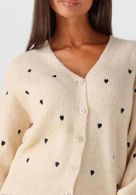 Creme Y.A.S. Vest YASBOW LS EMBROIDED KNIT CARDIGAN - large