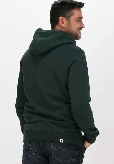 Donkergroene ANERKJENDT Sweater AKNIGEL ORGANIC HOODIE - large