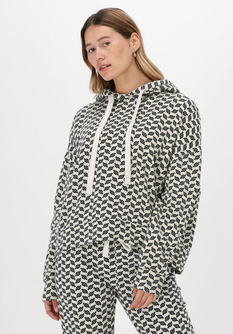 Beige 10DAYS Sweater CROPPED HOODIE MONOGRAM - large