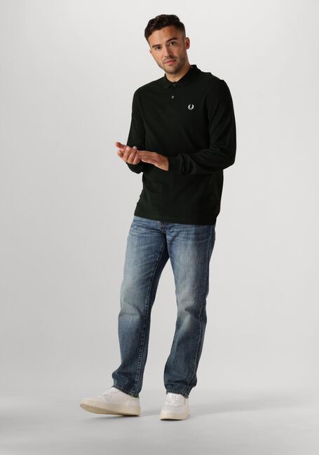 Olijf FRED PERRY Polo LONG SLEEVE PLAIN FRED PERRY SHIRT Olijf FRED PERRY Polo LONG SLEEVE PLAIN FRED PERRY SHIRT - large
