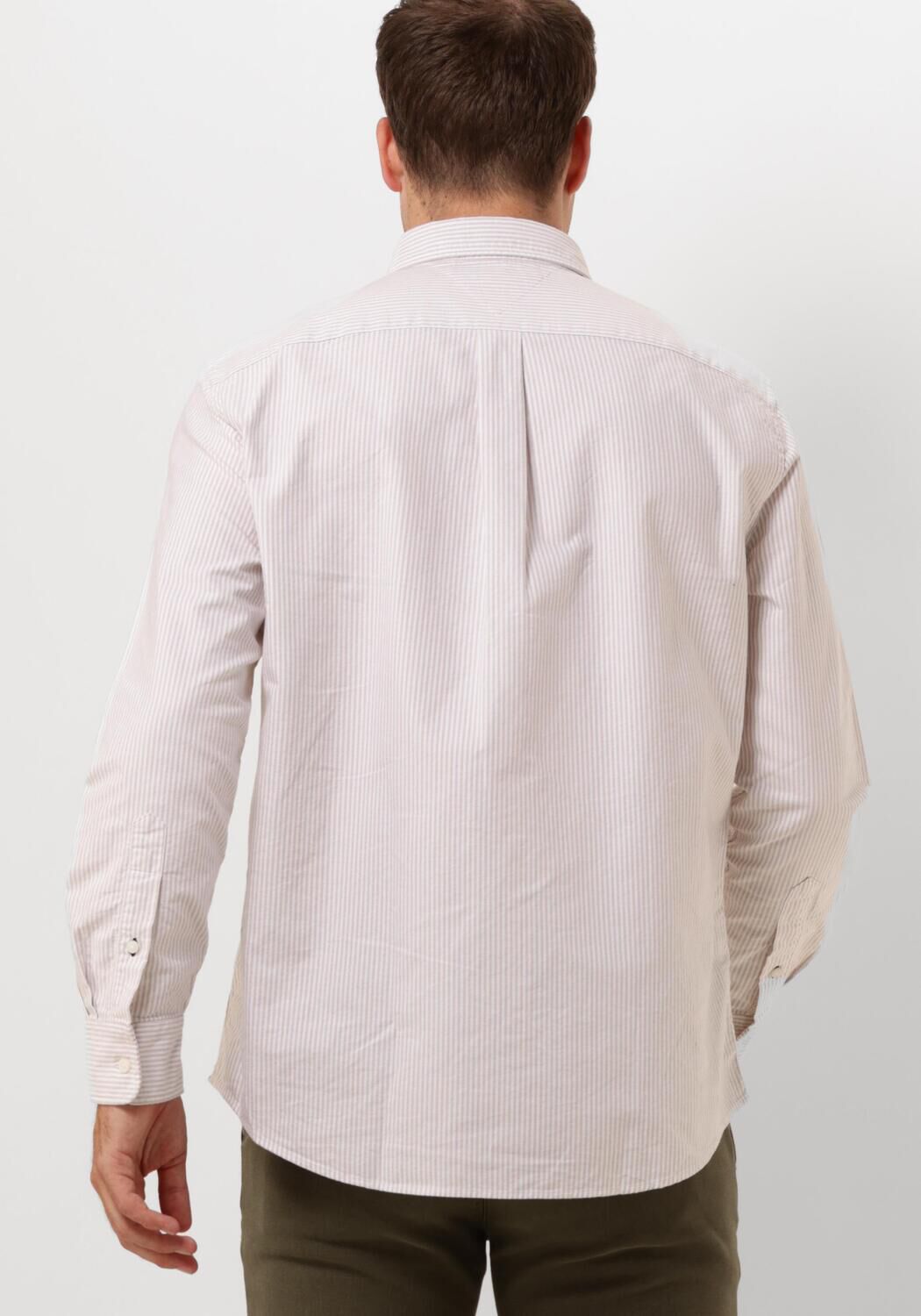 TOMMY HILFIGER Heren Overhemden Heritage Oxford Stripe Rf Shirt Beige