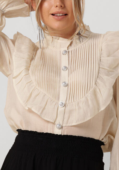 Creme LOLLYS LAUNDRY Blouses SPRINGSLL SHIRT LS - large