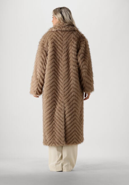 Beige STAND STUDIO Faux fur jas WYNTHER COAT - large