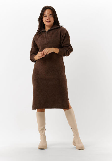 Bruine MOVES Midi jurk BRADLIE - large