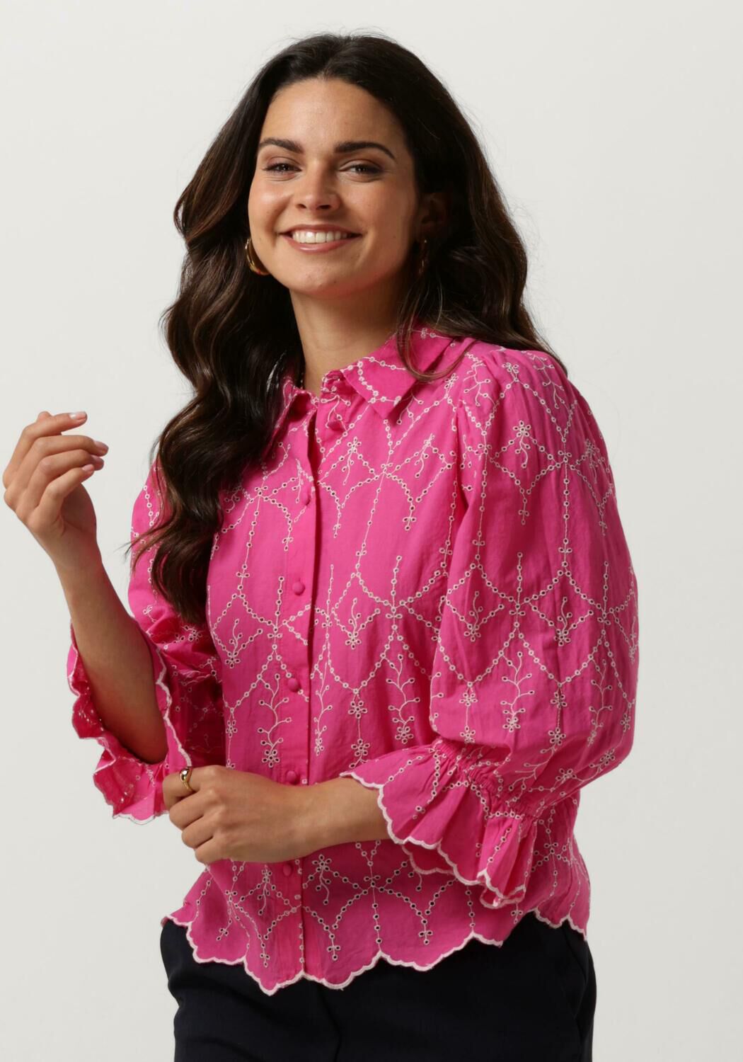 Y.A.S Roze Blouse Yasmalura 3 4 Shirt Pink Dames
