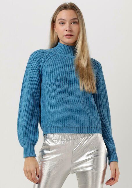 Blauwe Y.A.S. Coltrui YASULTRA LS HIGH NECK KNIT PULLOVER - large