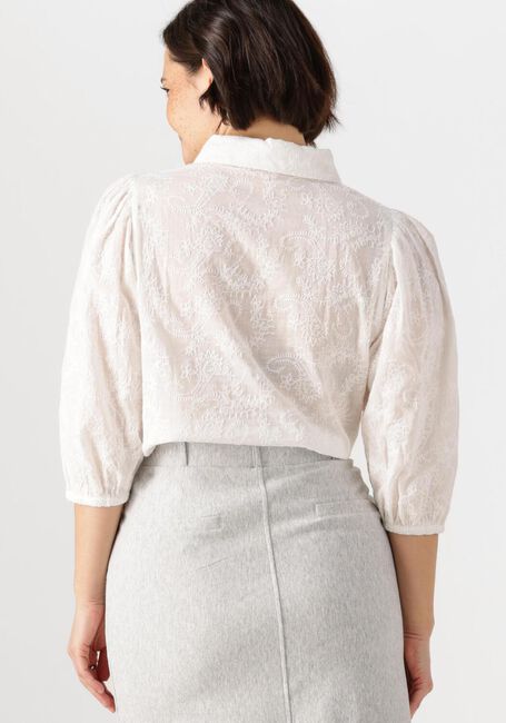 Witte JANSEN AMSTERDAM Blouses OUMA BLOUSE WFE 722 3/4 PUFFED SLEEVE - large