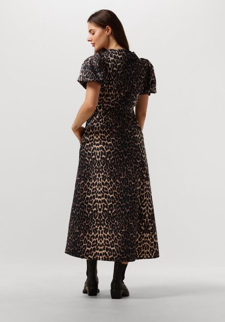 Bruine NEO NOIR Midi jurk ILLANA LEO DRESS - large