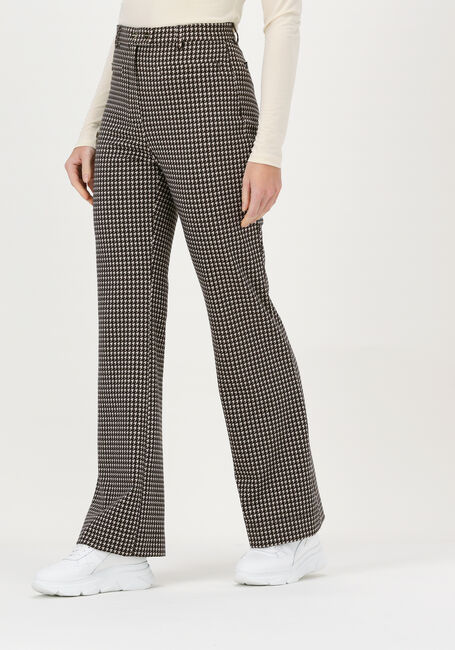 Bruine VANILIA Flared broek FLARE PIED - large