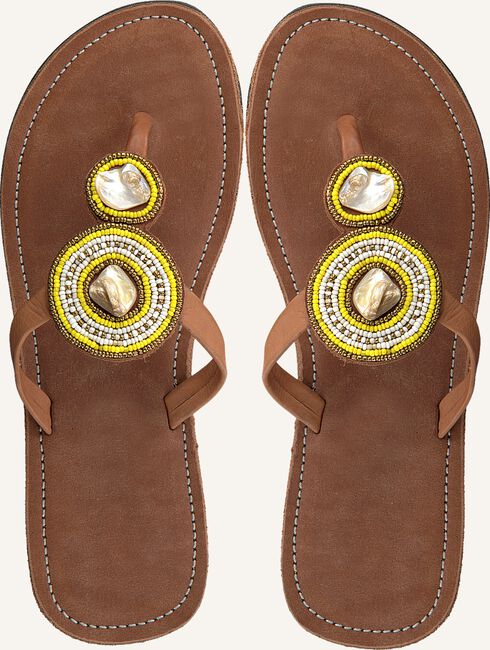 Cognac OMODA KUBUNI Teenslippers SLIPPER FLOWER Cognac OMODA KUBUNI Teenslippers SLIPPER FLOWER - large