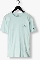 Blauwe CAST IRON T-shirt SHORT SLEEVE R-NECK SLUB JERSEY
