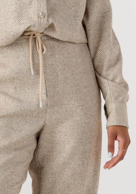 Beige NUKUS Joggingbroek VERA PANTS STRASS - large