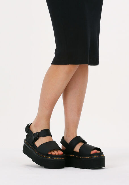 Zwarte DR MARTENS Platte sandalen VOSS QUAD Zwarte DR MARTENS Platte sandalen VOSS QUAD - large
