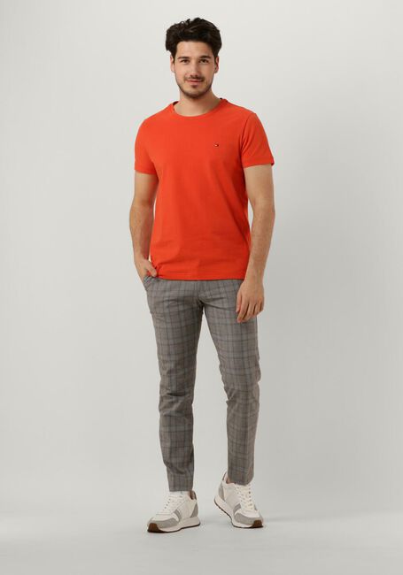Oranje TOMMY HILFIGER T-shirt STRETCH EXTRA SLIM FIT TEE - large