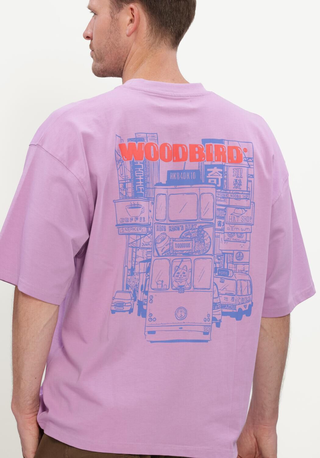 Lila WOODBIRD T-shirt WBBEAM TRAM TEE - large