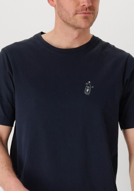 Donkerblauwe ANERKJENDT T-shirt AKKIKKI SEASONAL TEE - large