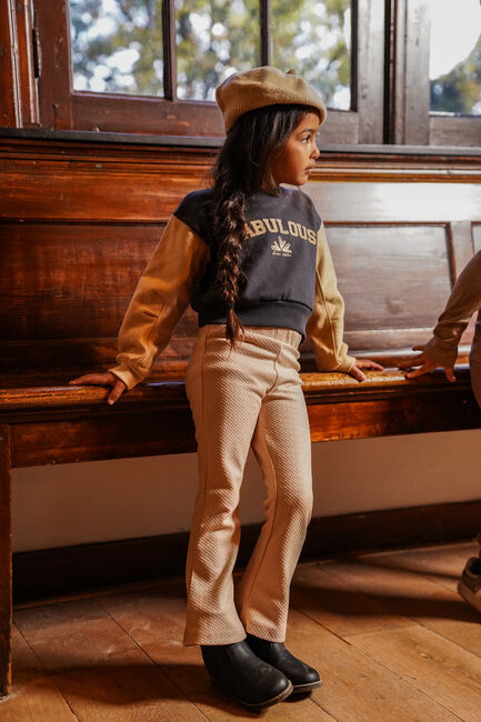 Beige KOKO NOKO Flared broek O56938 - large