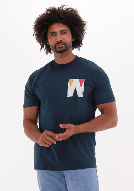 Donkergroene WOODBIRD T-shirt TROPE BOX TEE - large