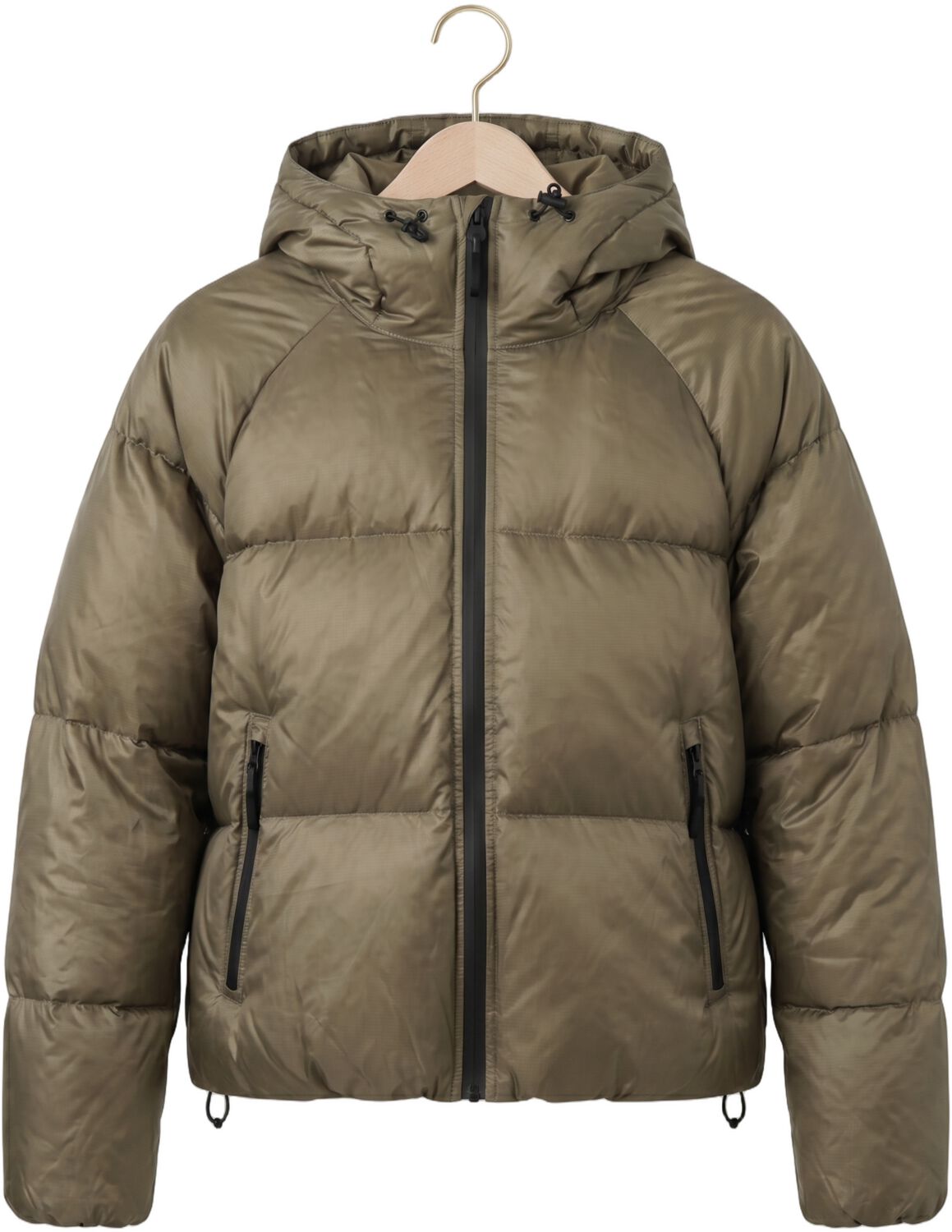 WITHBLACK Dames Jassen Wblemma Short Down Puffer Jkt Khaki