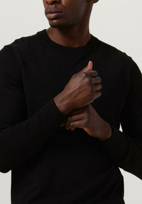 Zwarte SELECTED HOMME Trui SLHTOWN MERINO COOLMAX KNIT CREW - large
