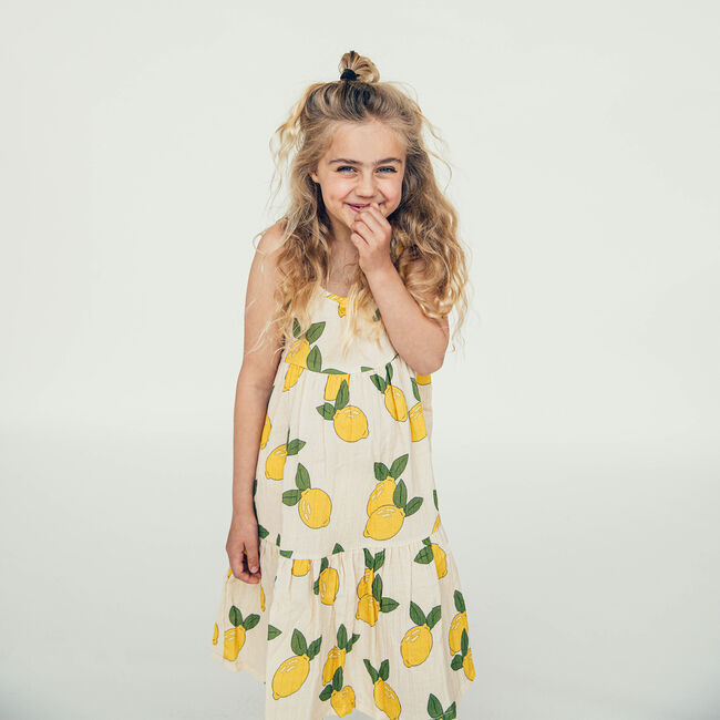 Gebroken wit CARLIJNQ Maxi jurk LEMON - HALTER DRESS - large