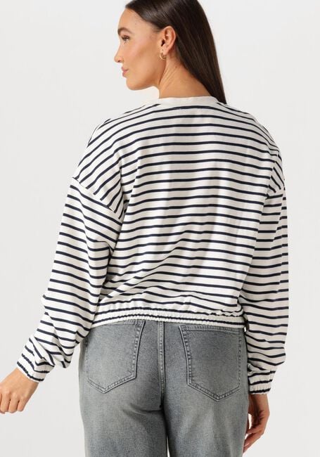 Blauwe CATWALK JUNKIE Truien/vesten STRIPED SWEATER WITH ELASTIC HEMS - large