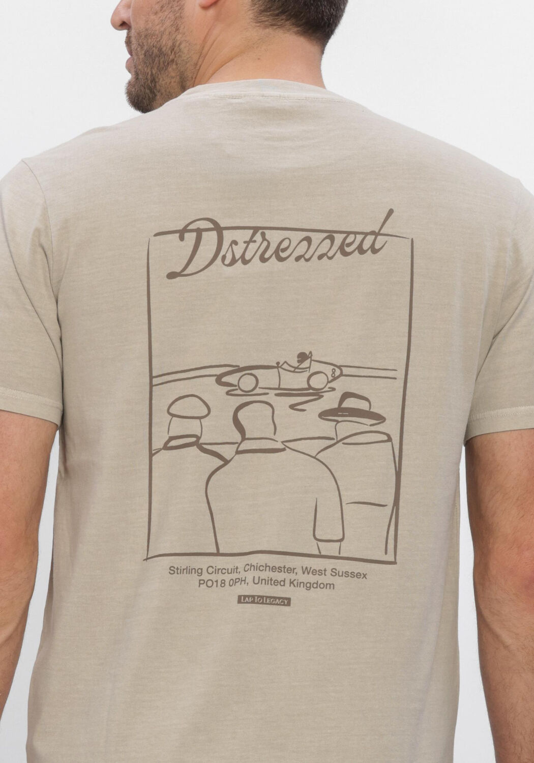 Zand DSTREZZED T-shirt NICKOLAS TEE - large