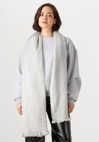 Grijze ALPACA LOCA Sjaal DOUBLE SCRAF - medium