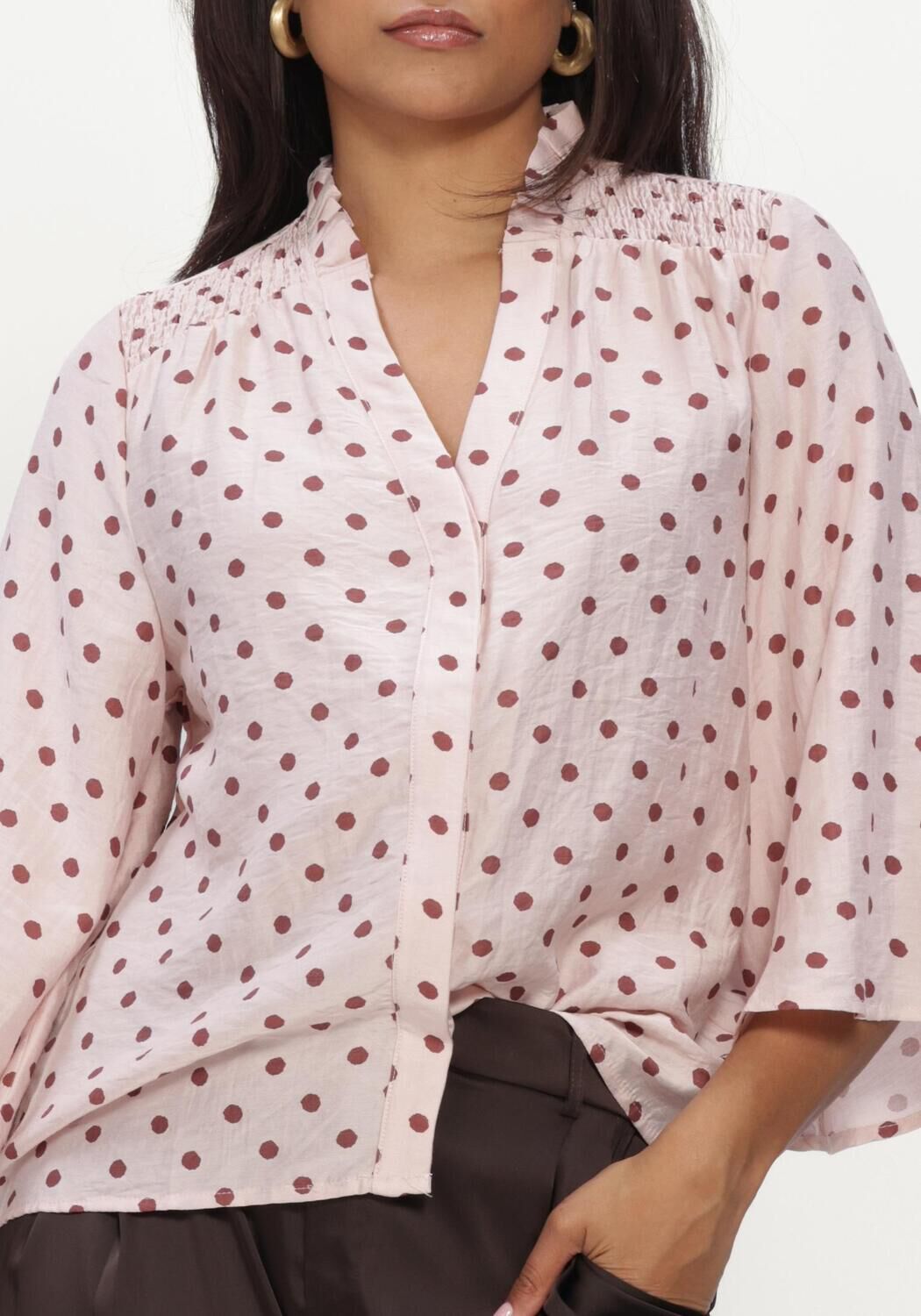 Lichtroze MINUS Blouses MSVIVIANA V- NECK BLOUSE - large