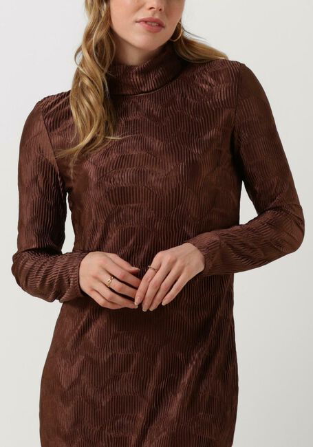 Bruine ANOTHER LABEL Maxi jurk ALAIYA DRESS L/S - large