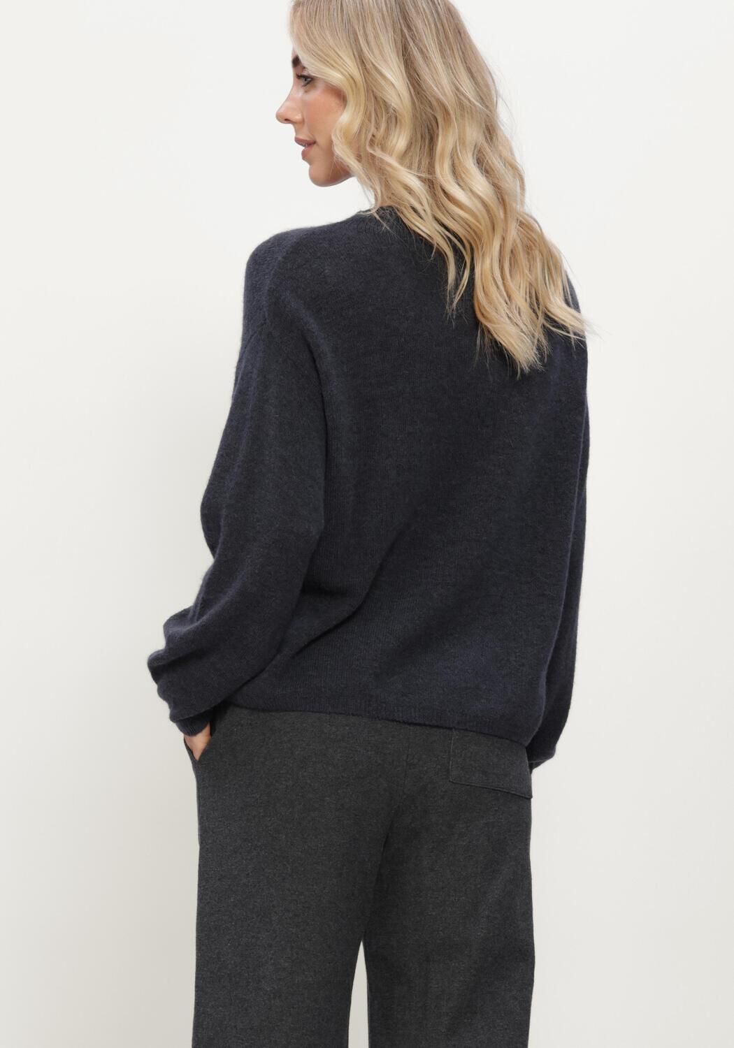Donkergrijze MSCH COPENHAGEN Trui MSCHVILOH ALEGRIA PULLOVER - large