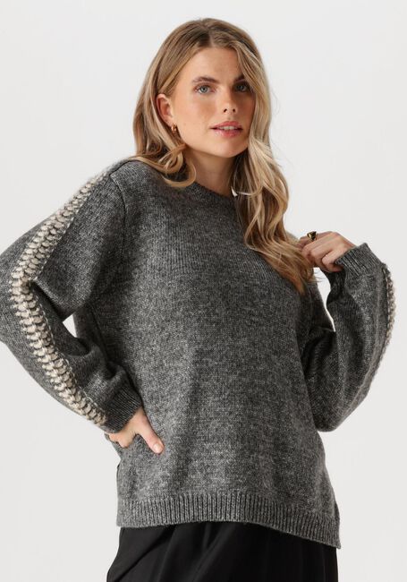 Donkergrijze MODSTRÖM Vest LINEMD O-NECK - large