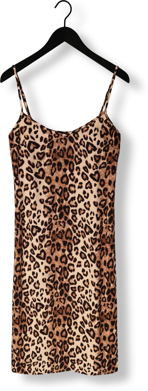 ALIX THE LABEL Dames Jurken Ladies Woven Twill Leopard Camisol Dress Bruin