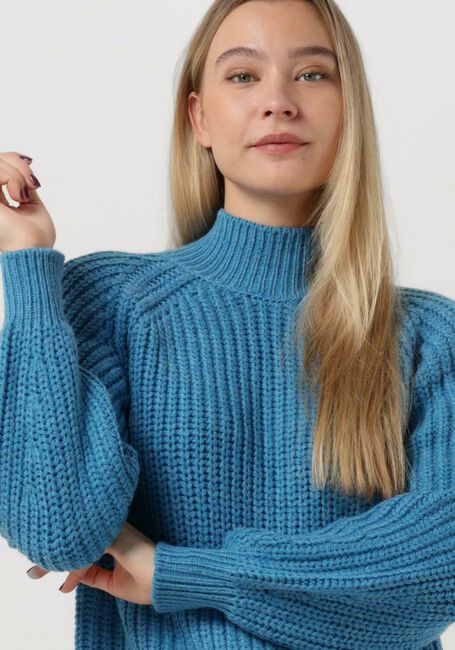 Blauwe Y.A.S. Coltrui YASULTRA LS HIGH NECK KNIT PULLOVER - large