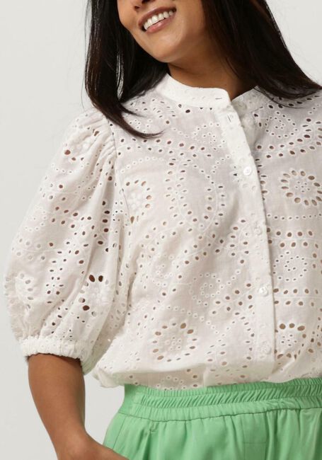 Witte SUMMUM Blouses BLOUSE CHIFFLY EMBROIDERY - large