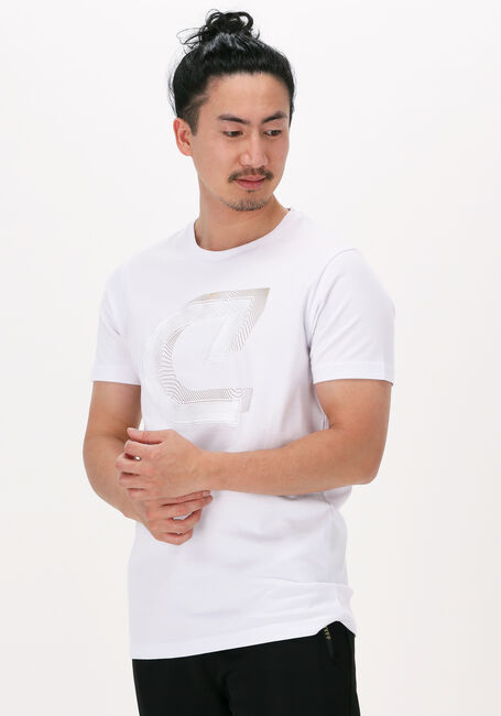 Witte CRUYFF T-shirt JULIEN TEE - 95 / 5 COTTON / ELASTHAN - large