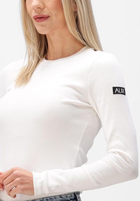 Witte ALIX THE LABEL Tops & T-shirts LADIES KNITTED LONGSLEEVE TOP - large