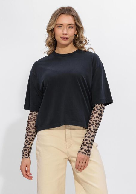 Grijze CATWALK JUNKIE Truien/vesten LOOSE FIT TSHIRT WITH MESH SLEEVES - large