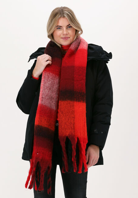 Rode YEHWANG Sjaal SJAAL MET FRANJES - large