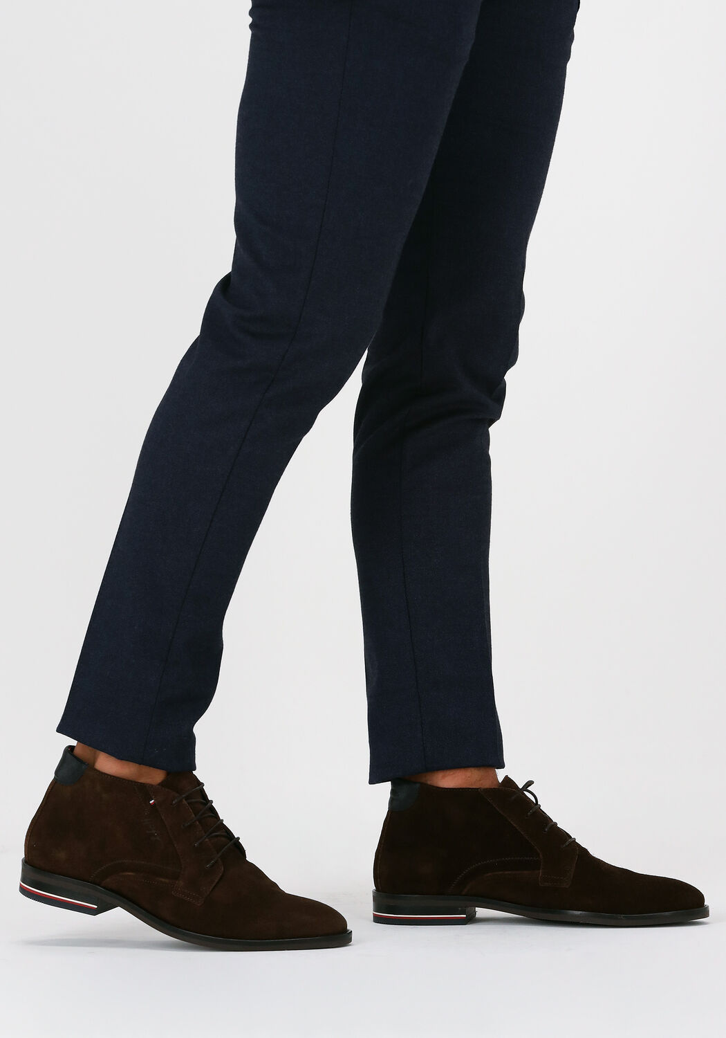 bruine tommy hilfiger nette schoenen signature hilfiger