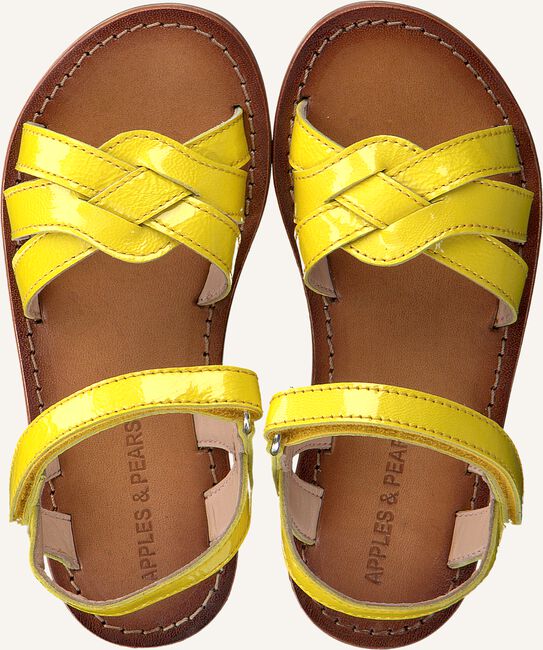 Gele APPLES & PEARS Platte sandalen FANNY Gele APPLES & PEARS Platte sandalen FANNY - large