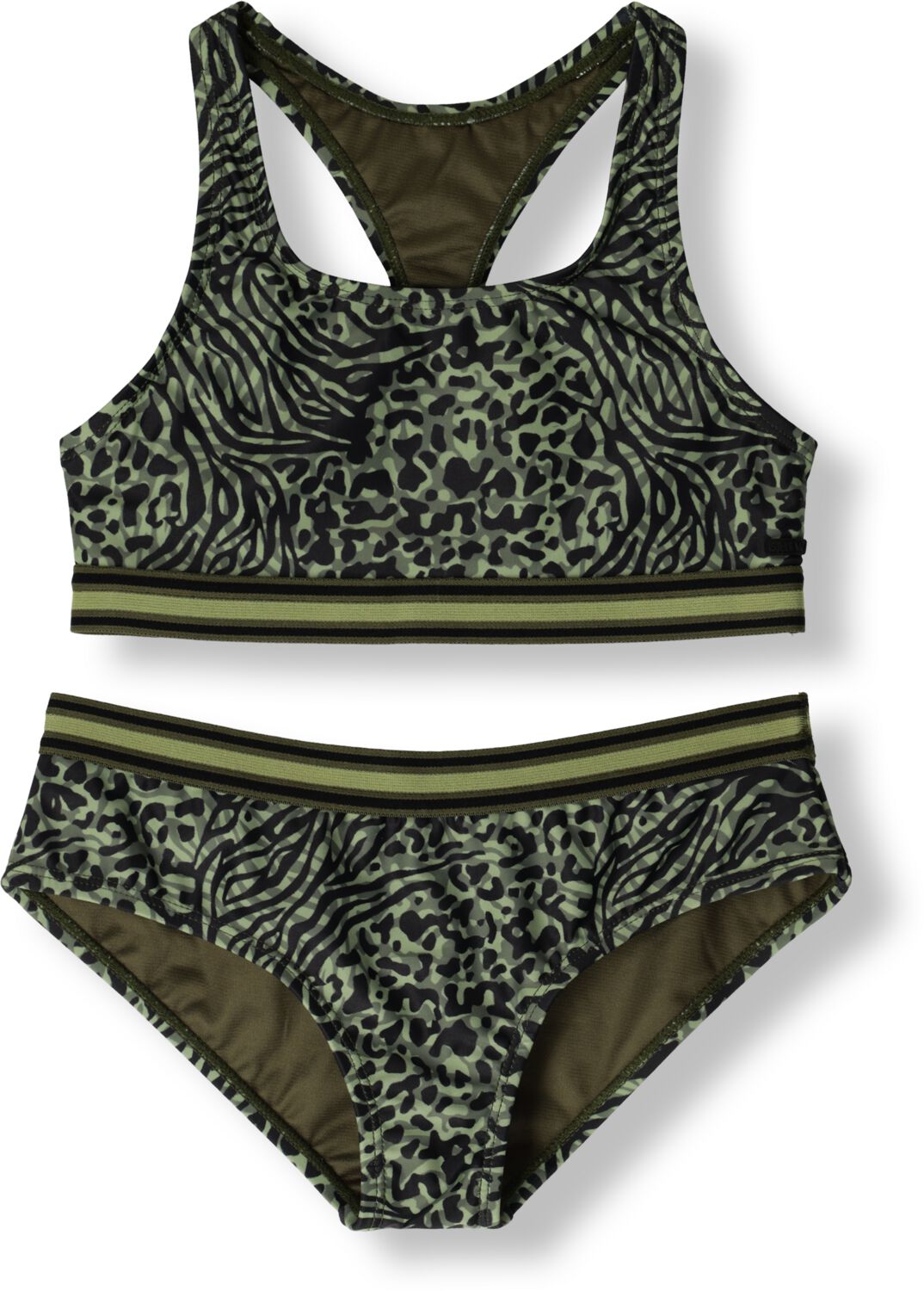 SHIWI Meisjes Zwemkleding Charlie Bikini Set Mixed Animal Groen