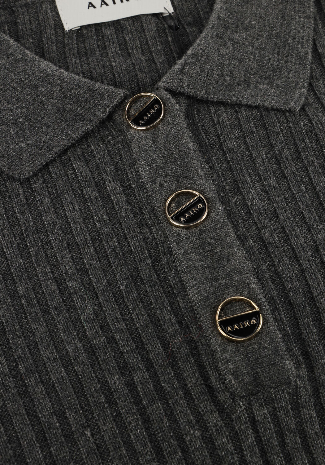 Donkergrijze AAIKO Trui FLORES WO 310 - large