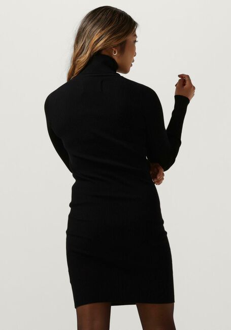 Zwarte CALVIN KLEIN Mini jurk BADGE ROLL NECK SWEATER DRESS - large